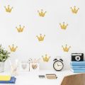 【WEJA】Crown Wall Stickers Vinyl Decorative Wall Decor Kids Room Wallpaper Wedding Decoration Adhesive Sticker For Furniture Home Decal. 
