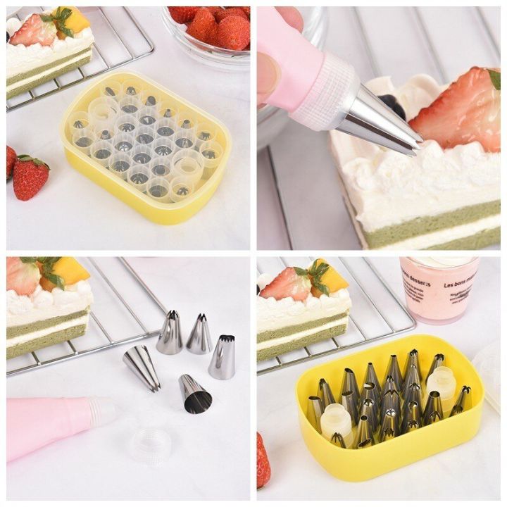 25%20Pc%20Cake%20Decorating%20Supplies%20icing%20nozzle%20set%20With%20Reusable%2002%20Couplers%20and%20Storage%20box%20-%20Image%207