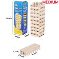 Wiss Toy Wooden Blocks JENGA Blockbuster Stacking Board Game Jenga High Quality 54 Pcs Wooden Block Jenga Stacking Games Building Blocks. 