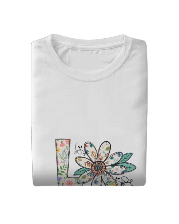 Girl's%20Short%20Sleeve%20Casual%20T%20shirt%20Love%20Yourself%20Korean%20Chinese%20Style%20Quality%20T-shirt%20Top%20-%20Image%204