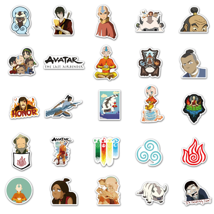 20/40/60pcs%20Avatar%20The%20Last%20Airbender%20Stickers%20Laptop%20Luggage%20Skateboard%20Stickers%20-%20Image%205