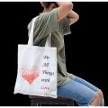 Tote Bag With Zipper and Inside Pocket For Women 100% Eco Friendly Stylish New Trend. 