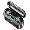 F9 Bluetooth Earbuds Wireless Earphone TWS True Stereo With Mic & Power Bank Charging Case Cp2064. 