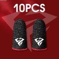 Withoutyou Set of fingertip gaming finger sleeves, anti-slip and sweat-proof fingertip Luxury gaming pieces, 10 player mobile game gloves, touch screen, breathable. 