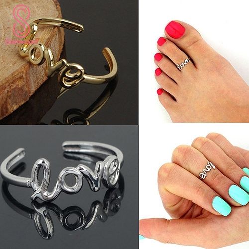 Women's%20Fashion%20Simple%20Hollow%20Love%20Adjustable%20Finger%20Toe%20Open%20Ring%20Beach%20Jewelry%20-%20Image%204