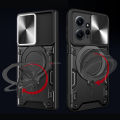 PlusCase for Xiaomi Redmi Note 12 4G 360° Rotate Ring Stand Full Protection Slide Lens Cover Shockproof Case. 