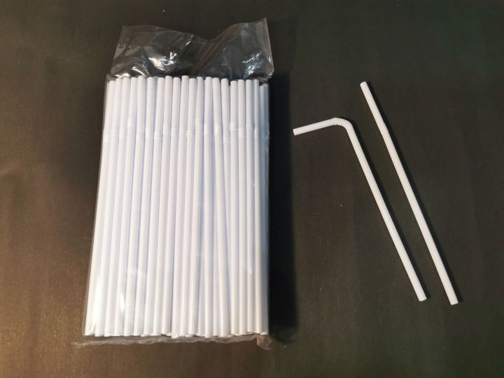 Flexible Drinking Straw Plastic Juice Straw Disposable Bendable Straw