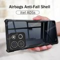 itel A05s Phone Case Shockproof For Itel A70 S23 Plus Transparent TPU Soft Anti-fall Casing Cover. 