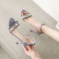 Stiletto Heels Women2023New French Style Teenage High Heels Sandals with Strap Fairy Style Wanwan Style Shoes Gentle. 