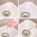 Sink Drains Grabber Tool Flexible Long Reach Claw Pick Up Narrow Bend Curve Floor Drain Sewer Spring Grip Cleaner Kitchen 60cm. 