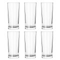 6 Pcs -Red Cherry Drinking Glass Set Clear Tumbler Drinking Glass (165ml-Mini Glass/ 285ml). 