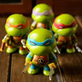 Teenage Mutant Ninja Turtles TMNT Set of 4 Mini Figures PVC Dolls Car Decor Gift For Children Playing Mini - Figures. 