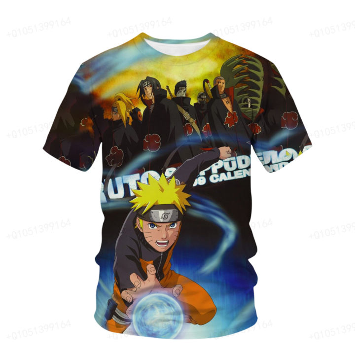 Naruto%20Series%20Printed%20Children's%20Kakashi%203D%20Cartoon%20T-shirt%20Top%202023%20Summer%20Latest%20Cartoon%20Short%20Sleeve%20T-shirt%20Boy's%20Top%204-14T%20-%20Image%204