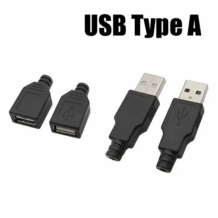Type%20A%20Male%20Female%20USB%204%20Pin%20Plug%20Socket%20Connector%20With%20Black%20Plastic%20Cover%20Type-A%20DIY%20Kits%20-%20Image%203
