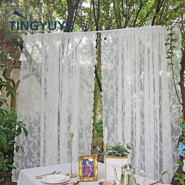 Exquisite%20Workmanship%20Window%20Treatment%20Wear-resistant%20Polyester%20White%20Lace%20Panel%20Sheer%20Curtain%20for%20Home%20-%20Image%202