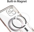 For iPhone 14 Pro Max iPhone 14 Plus iPhone 13 Pro Max iPhone 12 Pro Max iPhone 11 Pro Max Plating Clear Phone Case Magsafe Support Wireless Charging Magsafe Magnetic Shell Back Cover. 