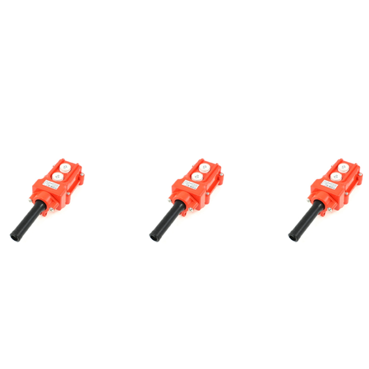 QUANBU 3X Water Proof Hoist Crane Pendant Up Down Station Pushbutton ...