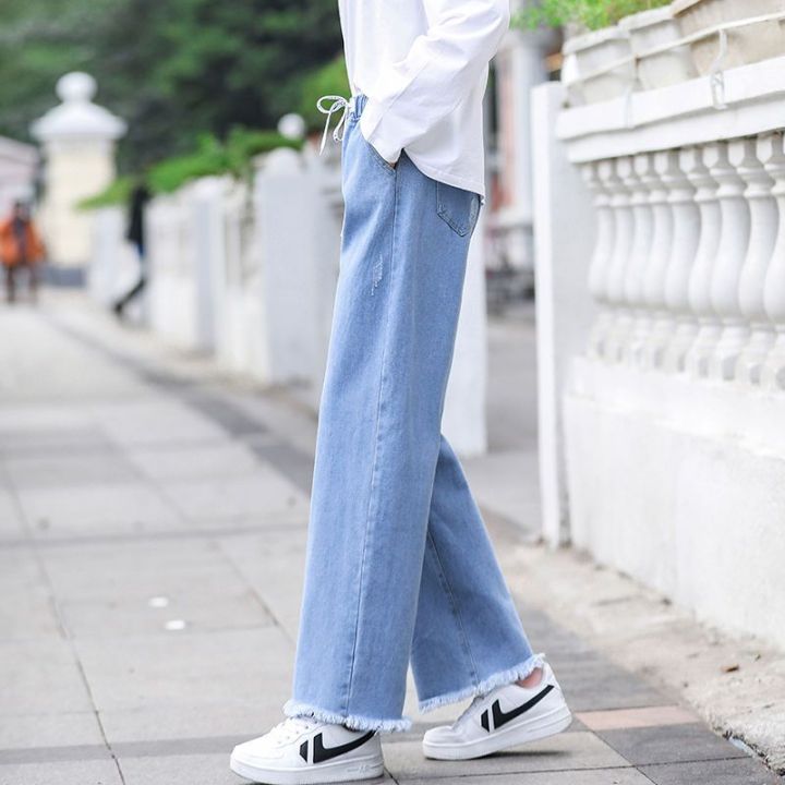 Junior%20and%20Middle%20School%20Students%20Wide-Leg%20Jeans%20Women's%20Spring%20and%20Summer%20New%20Versatile%20Casual%20Loose%20Girl%20Student%20Big%20Children%20Straight%20Pants%20-%20Image%208