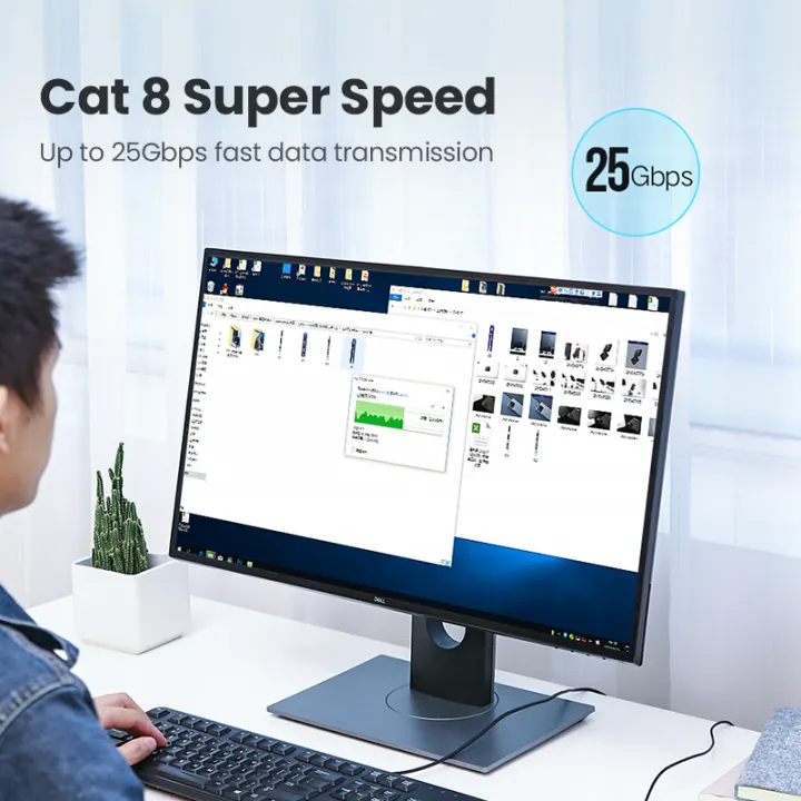 UGREEN%20Cat%208%20Ethernet%20Cable%20Cat8%20RJ45%20Network%20LAN%20Cord%20High%20Speed%20for%20Gaming,%20PS4,%20Xbox%20One,%20PS3,%20Modem,%20PC,%20Mac,%20Laptop%20-%20Image%205