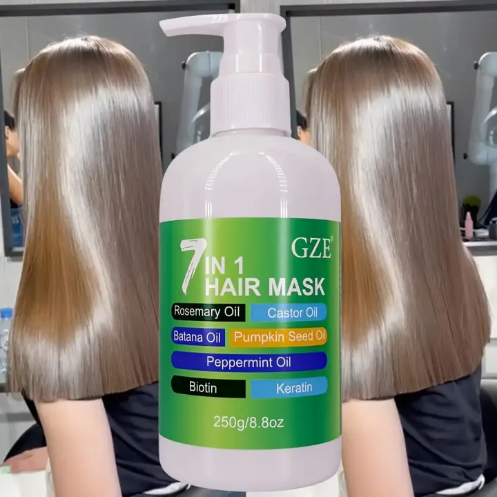 GZE%207in%201%20HAIR%20MASK%20Deep%20Conditioning%20Split%20Ends%20Anti-Breakage%20Soften%20Hair%20y%20Hair%20for%20Dry%20Hair%20Hydrating%20Enriched%20with%20Rosemary%20Oil%20Castor%20Oil%20Batana%20Oil%20Pumpkin%20Seed%20Oil%20Peppermint%20Oil%20Biotin%20Keratin%20-%20Image%204