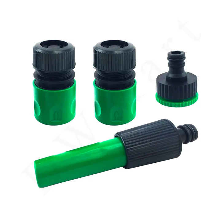 4Pcs%20Garden%20Hose%20Connector%20Set%20Adjustable%20Plastic%20Spray%20Gun%20Nozzle%20Hose%20Pipe%20Watering%20Sprinkler%20Car%20Wash%20Washing%20Tool%20Tap%20Adaptor%20-%20Image%202