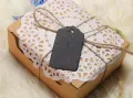 100Pcs White/Black/Yellow Hollow Round Kraft Paper Tags Scallop Head Label Luggage Wedding Note Blank Price Hang Tag. 