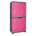 Nilkamal Plastic Freedom Mini Medium /Baby Cupboards - Grey / Tulip Pink,Grey/Blue. 