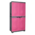 Nilkamal Plastic Freedom Mini Medium /Baby Cupboards - Grey / Tulip Pink,Grey/Blue. 