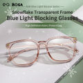 OQ BOGA 4 Colors Unisex Anti Blue Light Proof Radiation Square Frame Computer Glasses Women Men Eye Protection Fashion Plastic Full Rim Eyewear. 