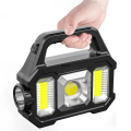 torch light Multifunctional searchlight outdoor waterproof solar powered charging bank strong light flashlight Cob hand in hand with lanternParty Packs Sets. 