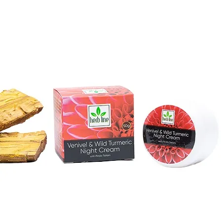 Herb Line Venivel And Wild Turmeric Night Cream - 50 G ( Herbline )