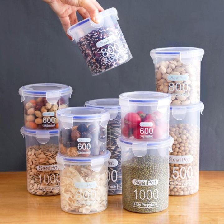 Food-grade%20Sealed%20Jars%20Large%20Capacity%20Transparent%20Plastic%20Sorting%20Grain%20Cans%20Pot%20Kitchen%20Refrigerator%20Preservation%20Storage%20Box%20-%20Image%208