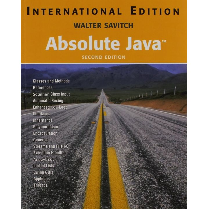 Absolute Java with Student Resource Disk: International Edition | Daraz.lk