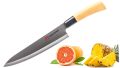 Ying Guns Stainless Steel Kitchen Knife Sharp Blade Wood Handled. 