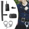 5 Pieces Costume Accessory Set Police Cosplay Prop for Halloween Parties. 