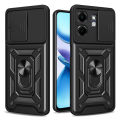 Quiberk for Infinix Smart 9 HD / Hot 50i Phone Case Slide Camera Cover Magnetic Kickstand Hard Shockproof Armor Back Casing. 