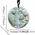 Green Natural Real Jade Parrot Pendant Necklace Talismans Gemstones Designer Luxury Gifts for Women Men Gift Accessories. 
