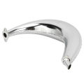 Half Moon Silencer Aluminum Alloy Rustproof Durable Exhaust Muffler Noise Reduction 40mm for 49-80CC 2Stroke Motorcycles. 