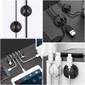 10pcs Cable Organizer Silicone USB Cable Management Clips Desktop Wire Manager Cord Holder Headphone Mouse Bobbin Winder. 