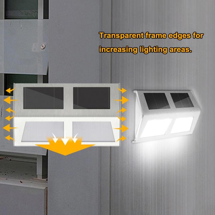 Migeet%204LED%20Solar%20Powered%20Stair%20Lights%20Wall%20Lamp%20Solar%20Step%20Light%20Water-resistant%20Outdoor%20Lighting%20Walkway%20Light%20for%20Deck%20Path%20Patio%20Garden%20Yard%20Auto%20On/Off%20-%20Image%209