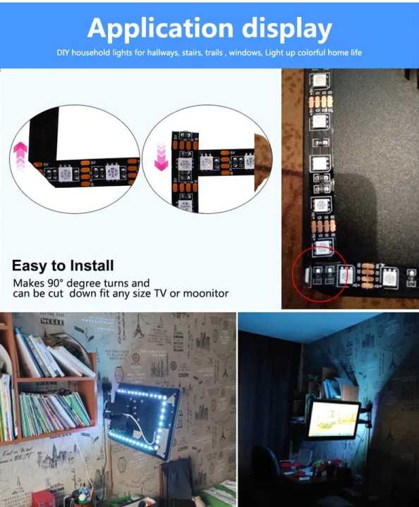 5m%20USB%20LED%20Strip%20Light%205V%20RGB%20Waterproof%20Black%20PCB%205050%20Led%20Strip%20Light%20Tape%20PC%20TV%20Backlight%20Remote%20Controller%2030Led/m%20-%20Image%207