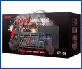 Gaming Kit, 4 in 1 RGB Gaming combo CP-01 Starter Kit Keyboard, Mouse, Pad & Headset. 