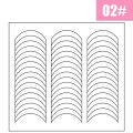 2 Sheets White French Manicure Strip Nail Art Form Fringe Tip Guides Sticker DIY Line Tips Decoration Tool. 