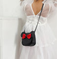 Girls Bowknot Messenger Bag Cartoon Bows Kids Shoulder Bag Children PU Leather Cute Coin Purse Handbag. 