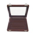 Velvet Portable Jewelry Organizer Display Earring Ring Storage Tray Box Case. 