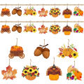 Maple Leaf Hanging Ornaments Festive Autumn Decorations Pumpkin Hanging Decorations Fall Harvest Festival Decor Maple Leaf Decorations. 