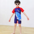 Kidlove Boy Kid Jumpsuit Swimwear Cartoon Fast Dry Short Sleeve Surfing Beachwear for 3-12Y. 