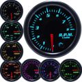 【Gauge Holder】 7 Color 2" 52mm Tacometro RPM LED Car Auto Tachometer Gauge Gauge Car Meter Pointer Universal for Gasoline Motor. 