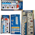 3way 3Meter Marken Extension Power Strip with Surge Protector Multi Switch Socket. 