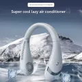 Portable Neck Fan, Foldable Neck Fan 360° Bladeless  mini fan Cooling Personal Neck Fan Rechargeable Hand-free Neck Fan with 3 Speeds for Travel, Outdoor, Home, Office, School, Camping. 